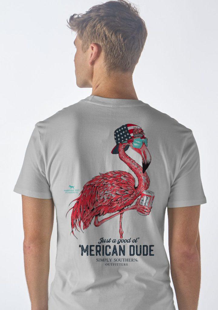 Adult Men's Short Sleeve Tee - Flamingo Fog